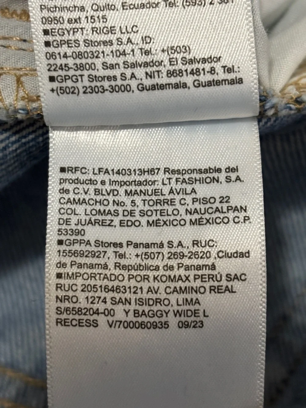 Old Navy Light Blue Wide-Leg Distressed Kids Jeans